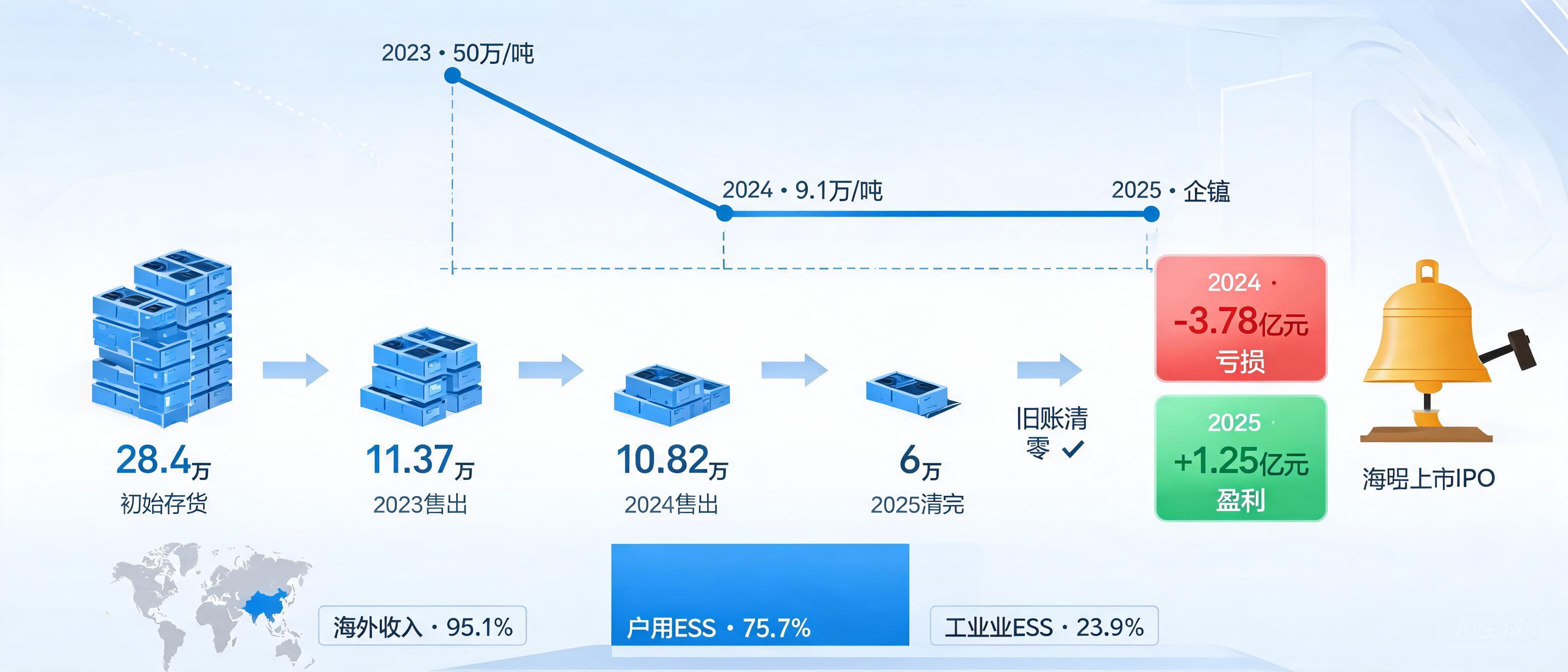 锂价50万山顶囤货血亏三年，大秦储能清完旧账冲刺港股IPO