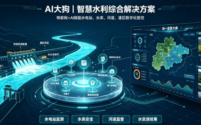 AI大狗：智慧水利综合解决方案，以物联网 + AI 赋能水利全场景数字化管控